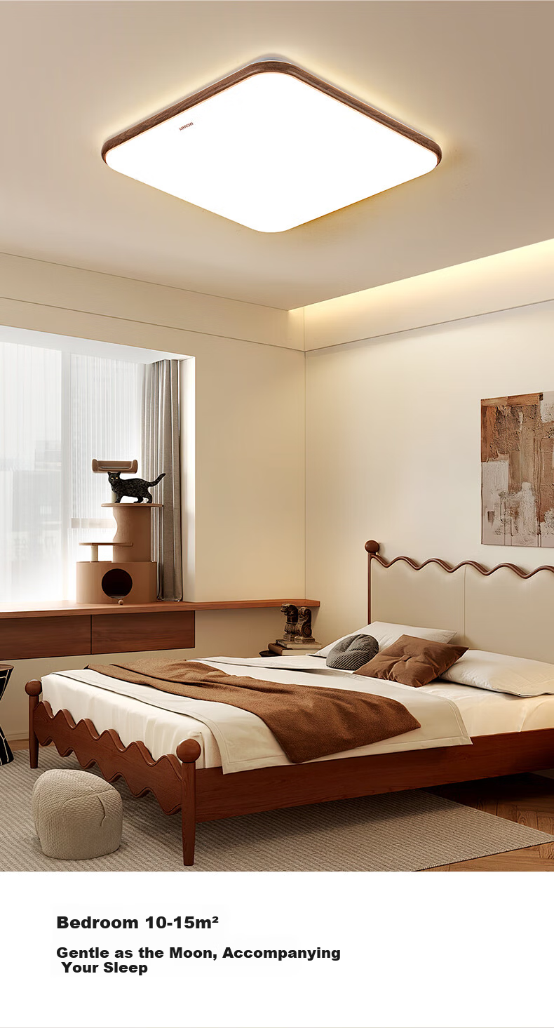 ARROW Arrow Pure Light Eye Protection Ceiling Light Living Room Main Light Smart Walnut Bedroom Lamp Lighting Set 17