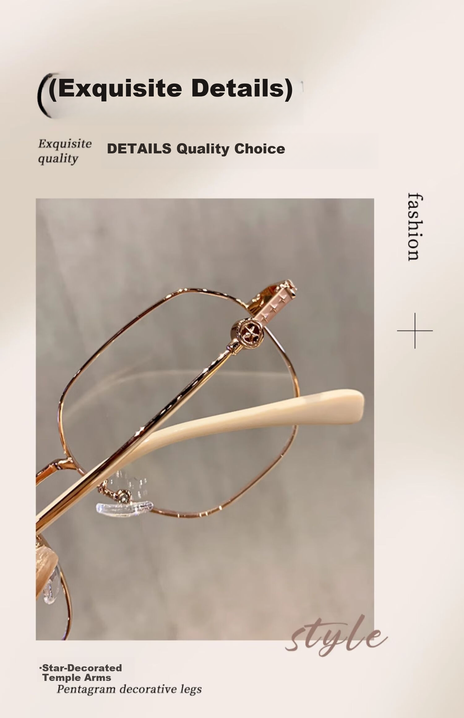 FONHCOO Fashion High-End Reading Glasses for Women Official Genuine Blue Light Blocking HD Stylish Youthful Presbyopia Glasses Female Model 5