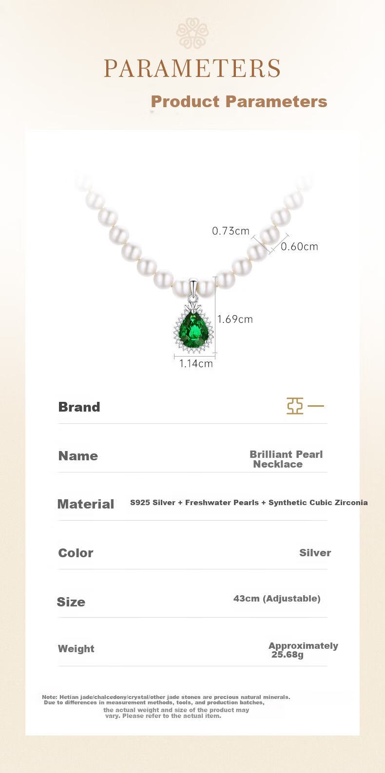 Yayi [Birthday Gift for Girlfriend Or Wife] Pearl Silver Necklace with Pendant, Elegant And Practical Women's Jewelry 10