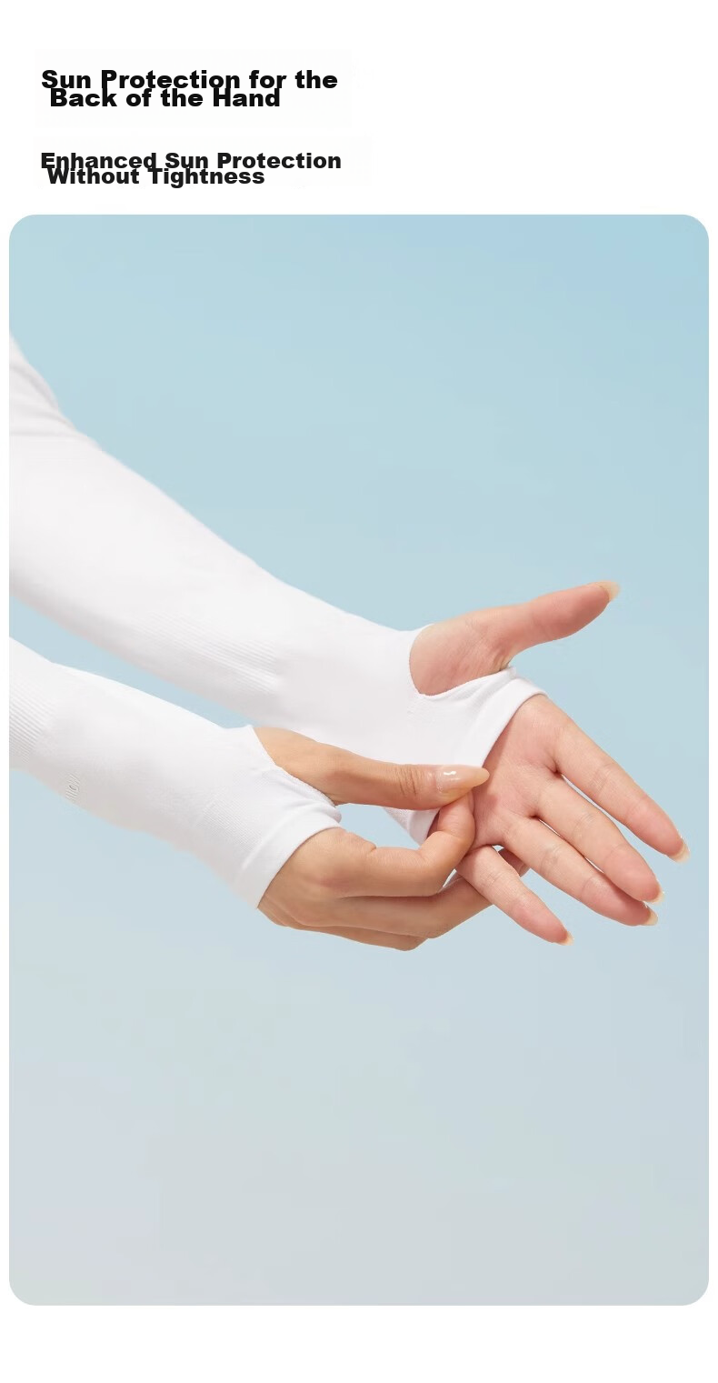 Miiow Summer UV Protection Arm Sleeves Unisex Ice Silk Thin Gloves for Driving and Cycling 2026 9
