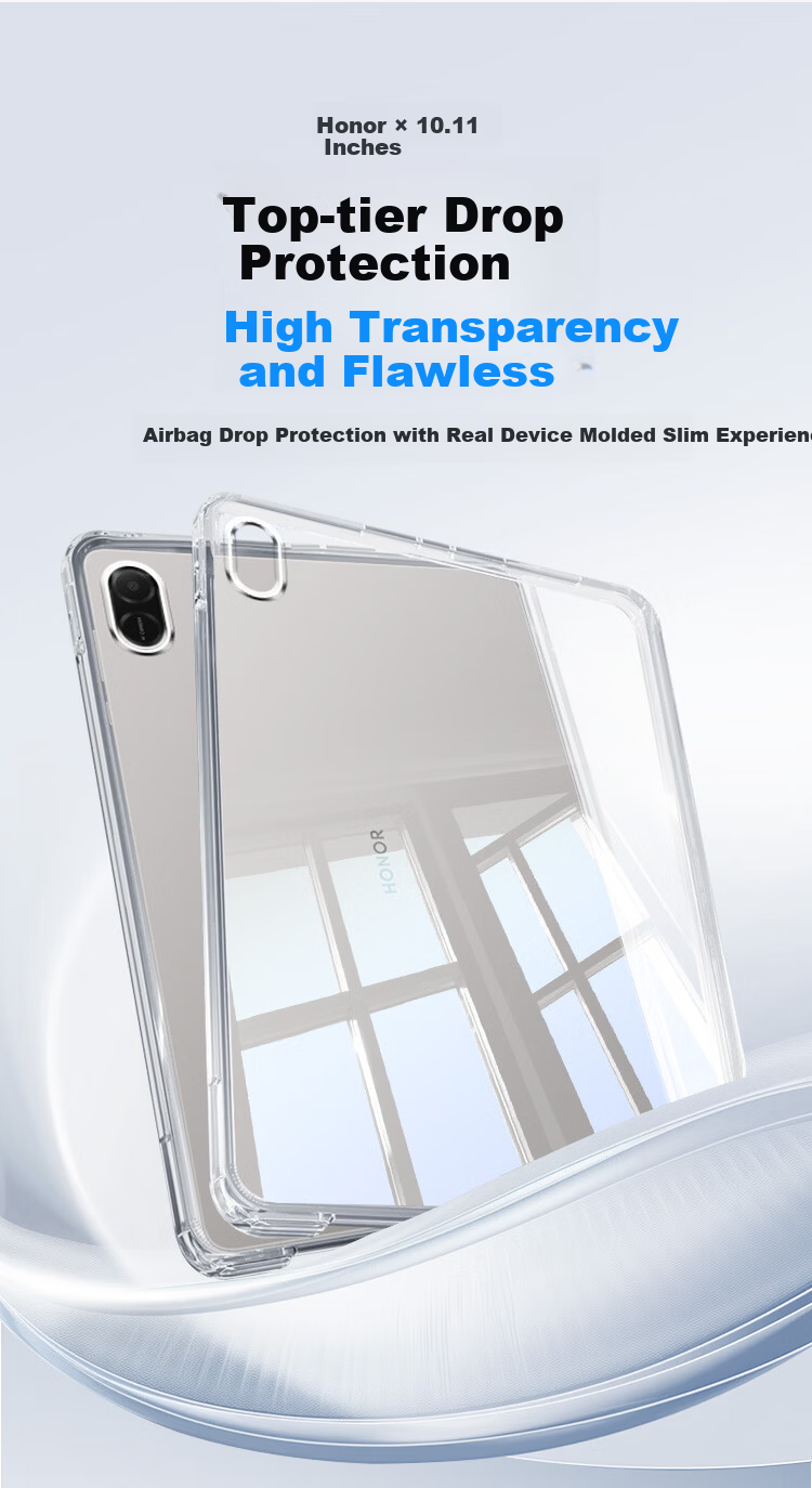 Coollefun Honor MagicPad 3 Pro 12.3-inch Protective Case 2026 New Huawei Tablet TPU Transparent Soft Shockproof Corner Protection Cover 1