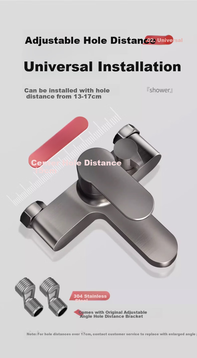 BOONEN Shower Mixer Valve Hot and Cold Water Faucet Dual Control Triple Bathroom Shower Switch Two-in-One Shower Faucet 6