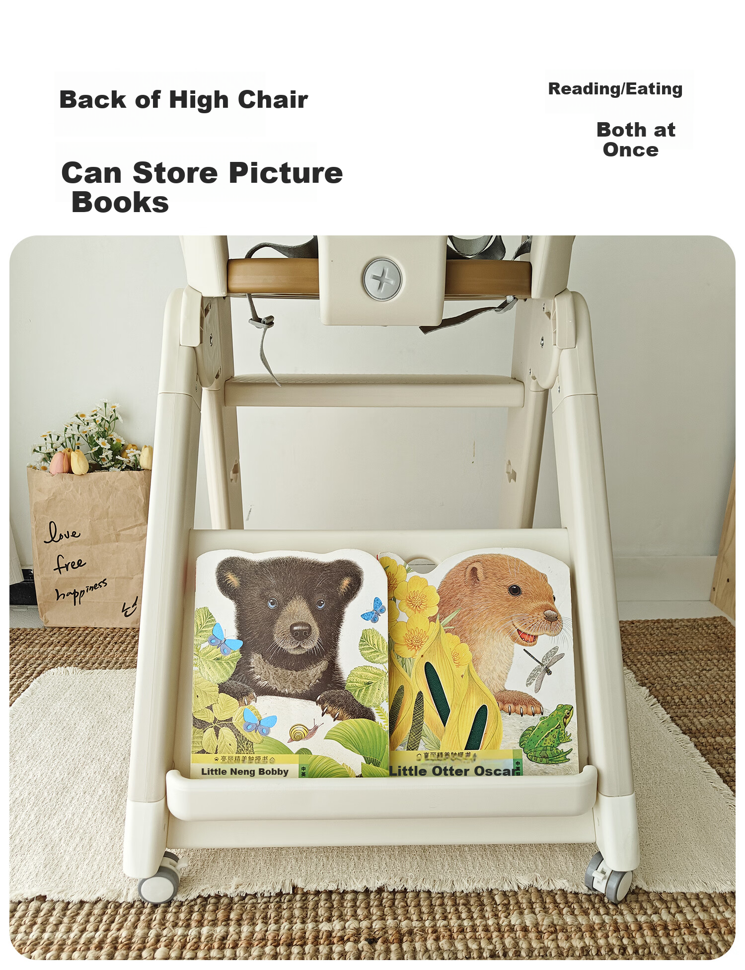 Migobear Children's Growth Chair Foldable Dining Chair Baby Learning Chair Multifunctional Infant Toddler Adjustable Seat 8