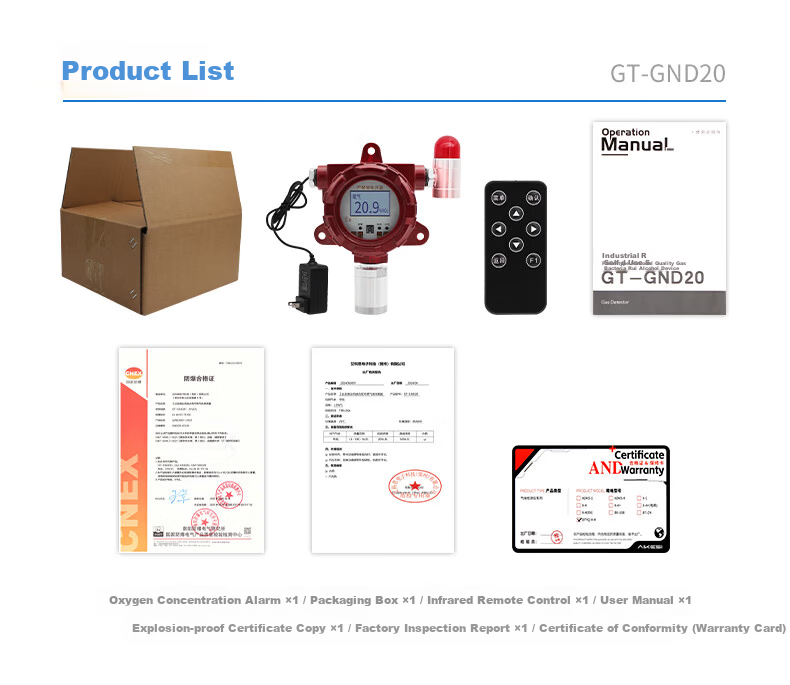 EDKORS Industrial Oxygen Gas Detector Alarm Oxygen Concentration Tester O2 Analyzer Hypoxia Oxygen Meter 9