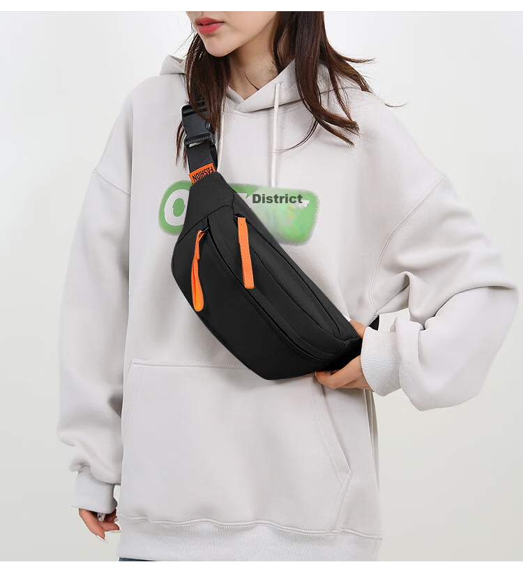 Banjeni Travel Casual Crossbody Waist Bag Large Capacity Outdoor Sports Backpack Men Student Lightweight Commuter Women Shoulder Chest Bag 9