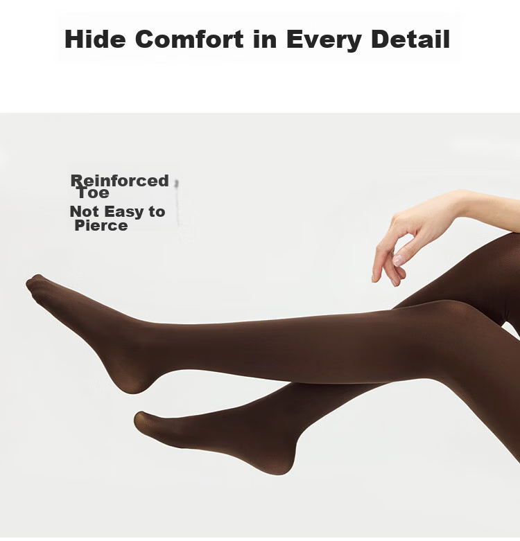 Afandi Natural Beauty Qianjin Women's 180D Warp-Knitted Seamless 900-Needle High-Density Anti-Wrinkle Durable Pantyhose 14