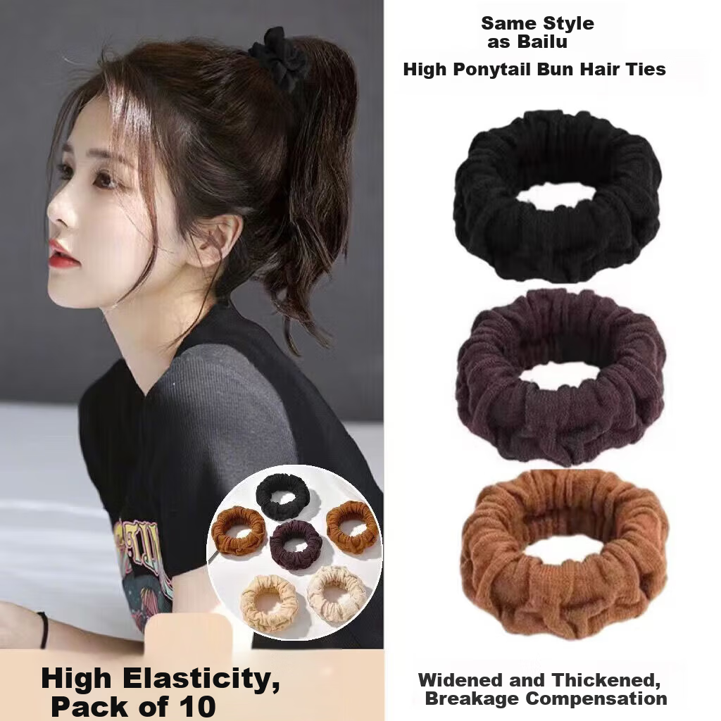 Dongyi Premium Hair Ties for Women, High Elastic Durable Hair Bands, Adult Rubber Hair Scrunchies, Perfect Gift for Qixi Festival Hair Accessories