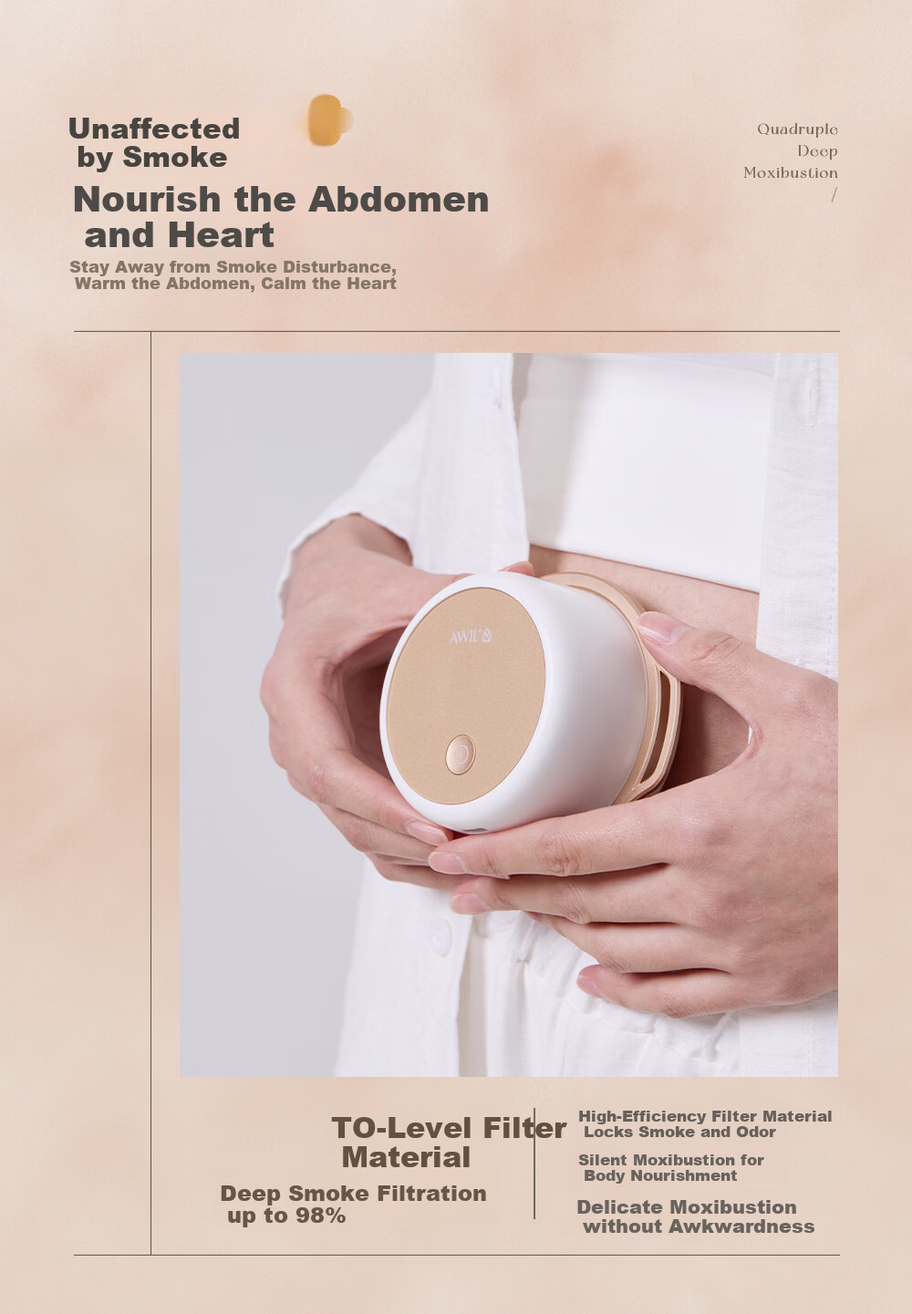 Aixiu Tang Smart Moxibustion Box Portable Handheld New Moxibustion Device Gua Sha Cup Scraping Board Massager Gift Box Set【Price Protection 618】 8