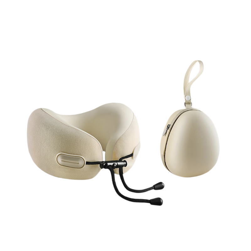 HUIDUODUO U-Shaped Neck Pillow, Airplane Neck Support Pillow, Travel Portable Collapsible U-Shaped Neck Rest, High-Speed Rail Nap Aid