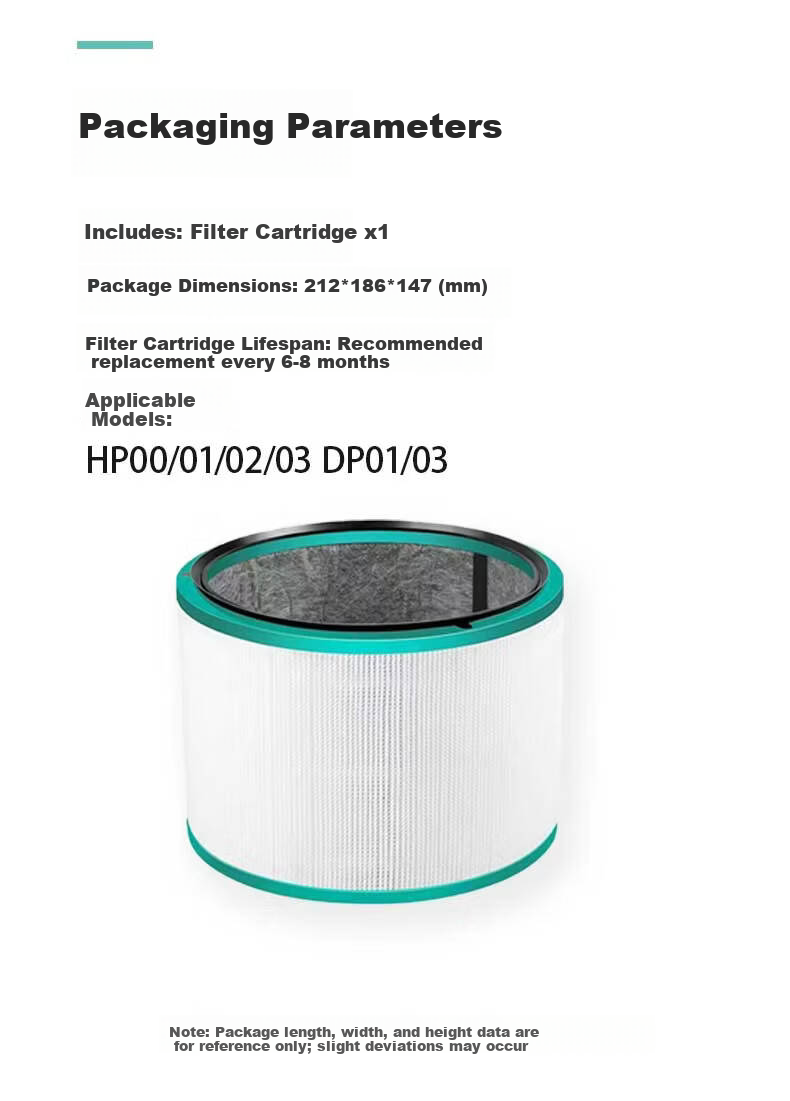 Dong Nai Lun Replacement Activated Carbon Filter for Dyson Air Purifier HP00/01/02/03/DP01/03 - Removes PM2.5, Odors, Formaldehyde, and Dust 2