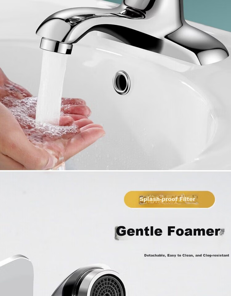 IVORPO [Germany] Dual-Hole Basin Faucet Hot and Cold Water Two-in-One Bathroom Washbasin Faucet 10
