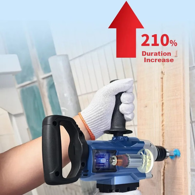 Dongcheng High-Power Electric Drill Mixer J1Z-FF08-13 Industrial Grade Putty Powder Stirrer Handheld Electric Drill