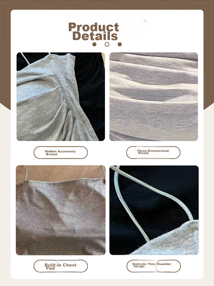 9i9 Lace Strap Padded Vest Pure Desire Back Slim Fit Outerwear Short Tube Top White S44 13