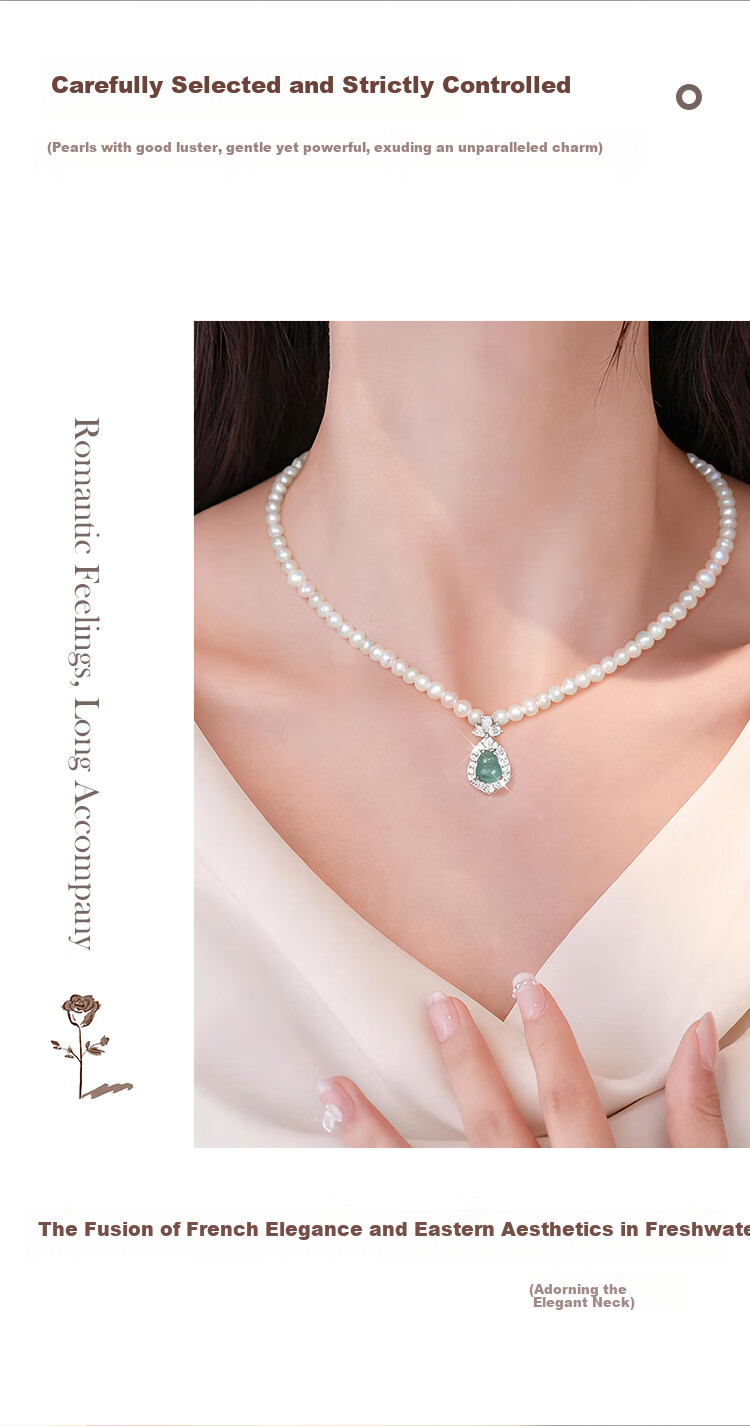 Elegant Freshwater Pearl Fortune Necklace with Jade Gourd Pendant Premium Jewelry Birthday Gift for Girlfriend Mom Elders 6