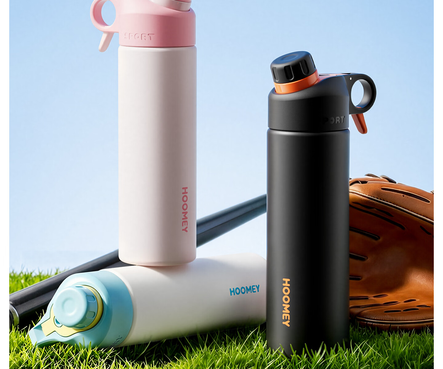 HOOMEY Spray Water Bottle Insulated Straw Cup for Boys and Girls Ages 6-12 Student School Sports Spray Bottle 8