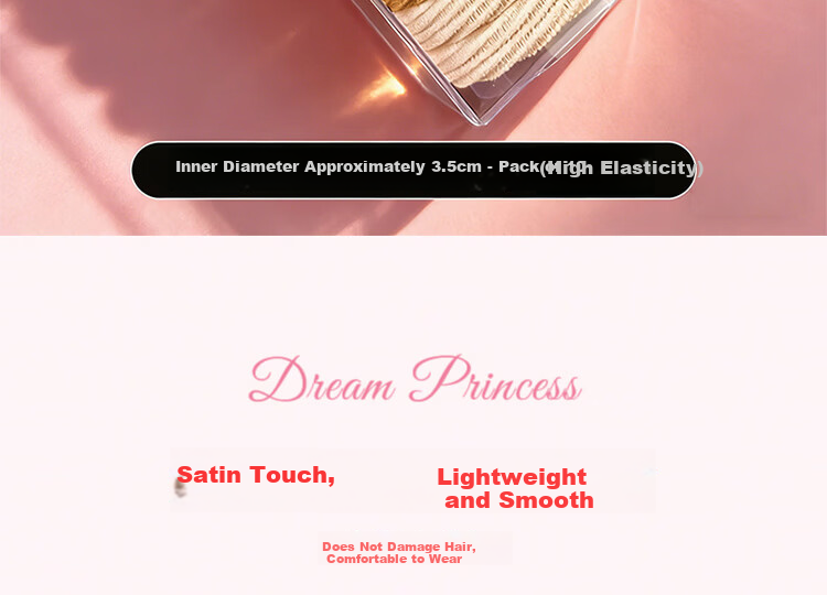 Princess Password Children's Day Gift Hair Tie for Girls High Elasticity Hair Band No Damage Hair Accessories Student Rubber Band High Ponytail Hair Rope 6