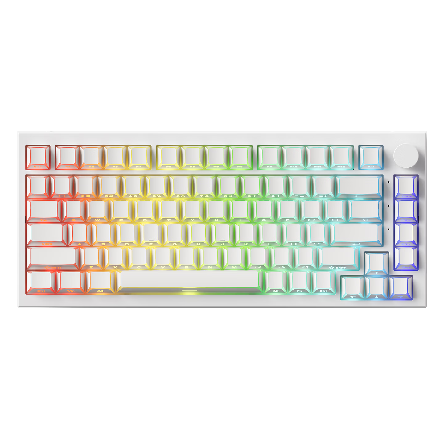AKKO 5075 V5 HE Wireless Magnetic Switch Gaming Keyboard 75% Layout Hot-Swappable Gasket Structure Bluetooth Wired Tri-Mode Esports FPS Valorant Dual-Drive 82-Key