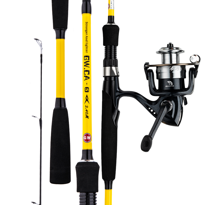 GW 1.8m M Power CA Straight Handle Lure Rod Set Universal Lure Fishing Rod Fishing Pole Fishing Gear Casting Rod