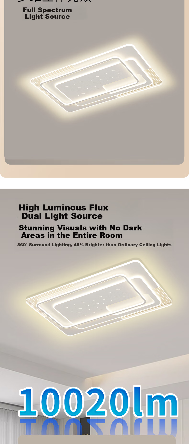 HD Full Spectrum LED Ceiling Light Bedroom Lamp Modern Zhongshan Nordic New Model [Installation Included + Old Removal] 3