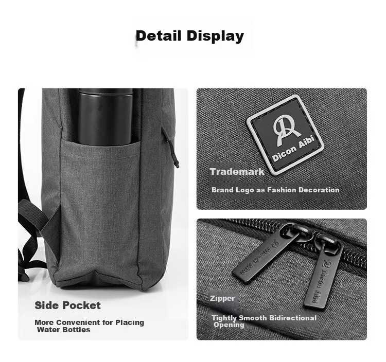 DICON AIBI Laptop Backpack Men's Business Commuter Lightweight 15.6-inch Notebook Travel Bag 12