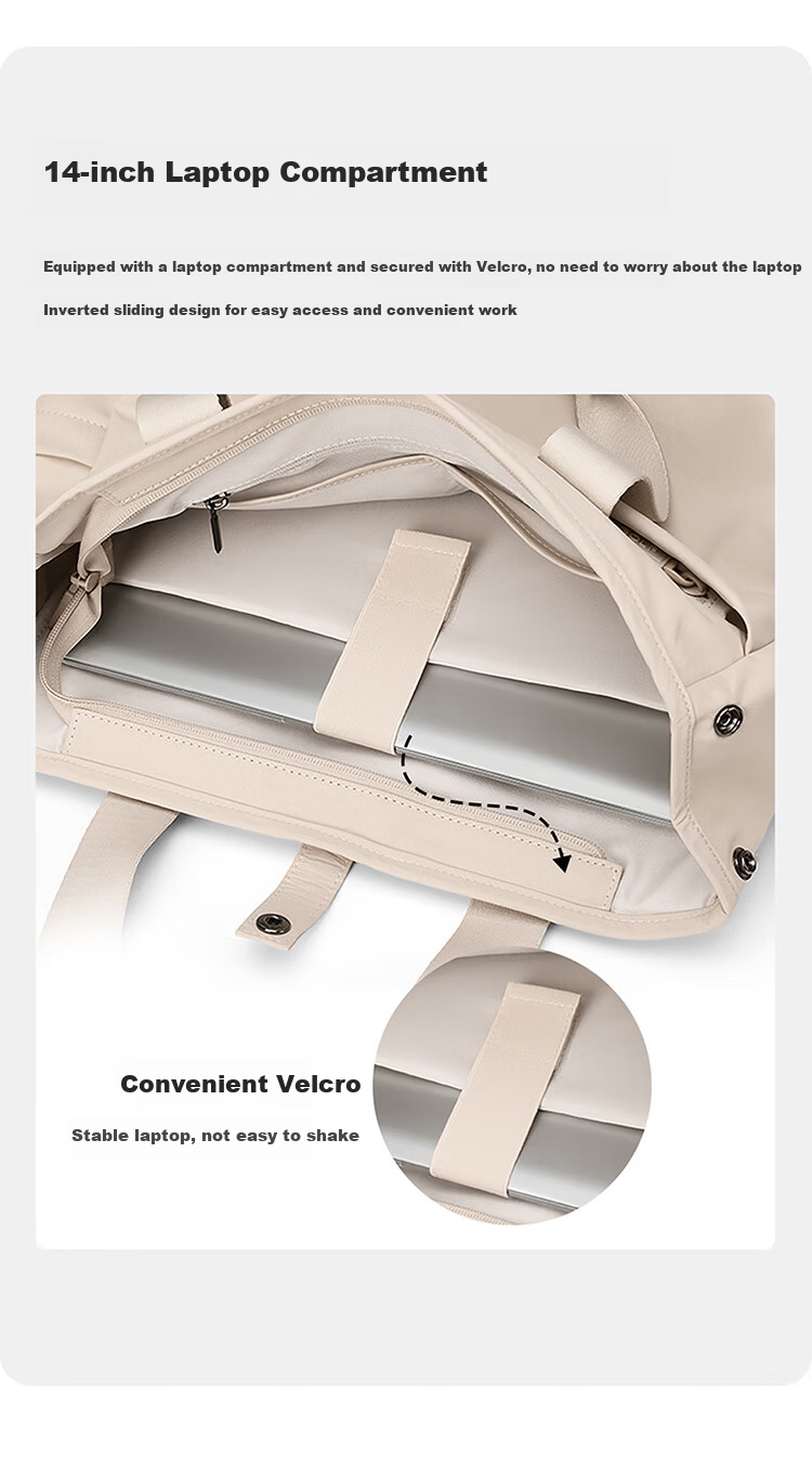 GOLF Casual Women's Backpack 14/16 Inch Laptop Bag Lightweight Shoulder Tote Travel Dual-Use School Bag 16