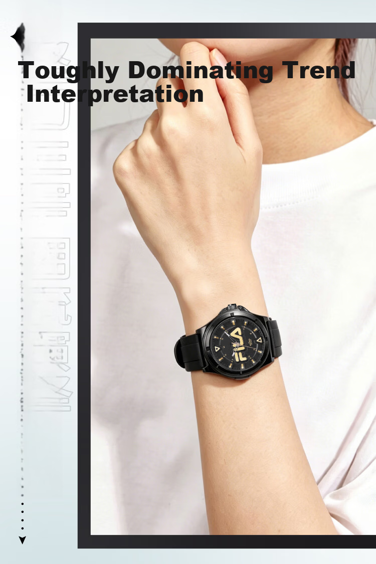 FILA Trendy Fashion Student Watch for High School and Middle School Boys and Girls Children's Sports Quartz Watch 6855-004 4
