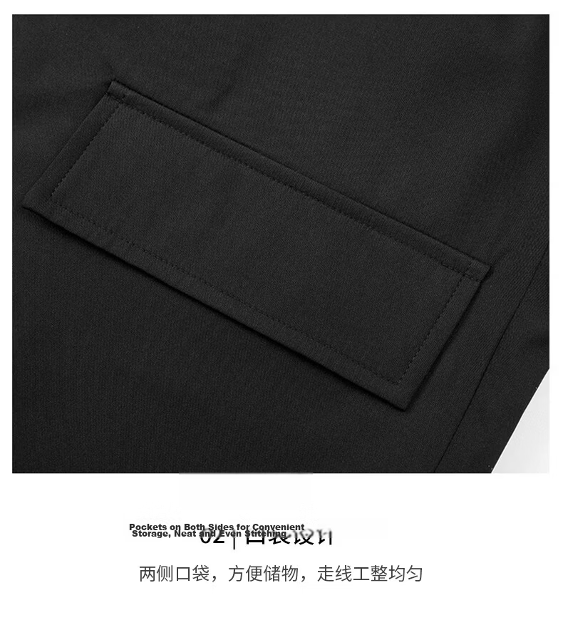 ROMON Men's Casual Formal Suit Jacket Mid-Young New Groom Best Man Work Business Spring Autumn Coat Black 2XL 7