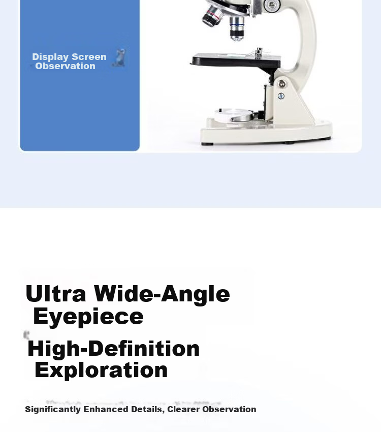 Deli Biological Microscope, Elementary School Science Experiment Textbook Style, 640X Children's Toy Gift 13