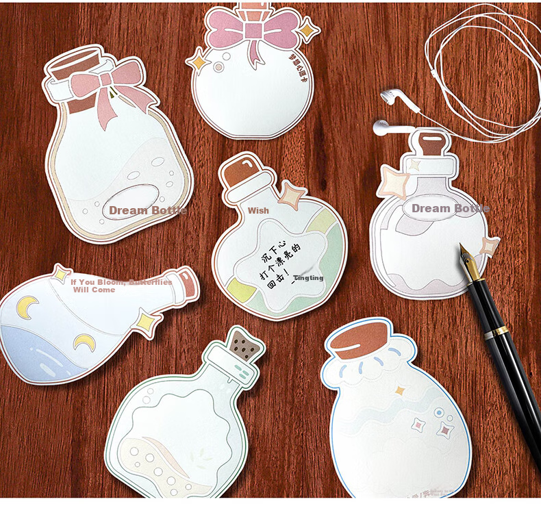Dailuotang Wish Bottle Wish Cards Classroom Decoration Goal Cards Class Culture Wall Decoration High School Entrance Exam Study Goal Inspirational Cards Back to School Senior Classroom Culture Decorat 3