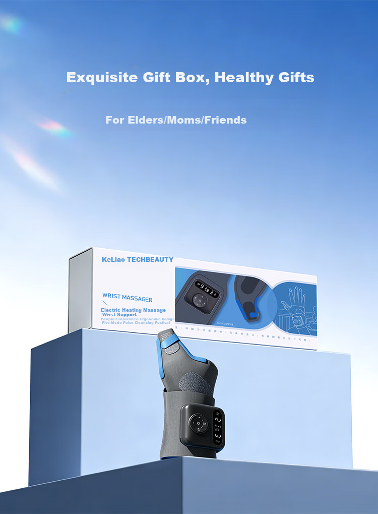 Keliang Hand Massager Wrist Massager Thumb Tenosynovitis Brace Pulse Heat Therapy Left Hand Model Birthday Gift for Mom Girlfriend Price Protection 618 8