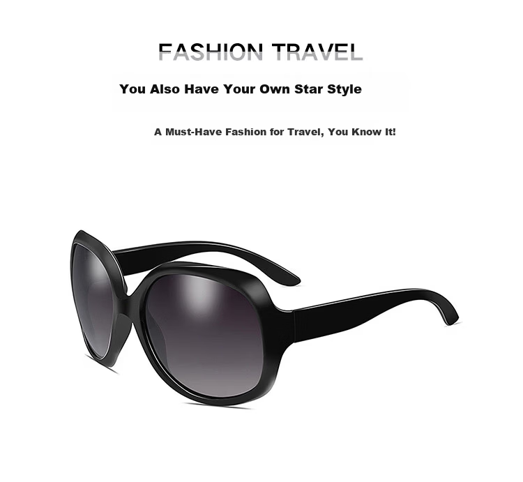 MT·MIT Women's Sunglasses Large Frame Slimming Polarized Driving Sunglasses Black 2