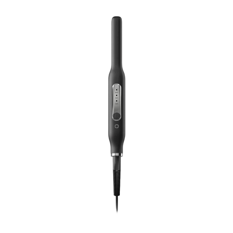 JD Jingzao S1 Straight and Curl Dual-Use Hair Curler for Men 2 Billion Negative Ions Volumizing Flat Iron Hair Styling Tool 13MM Ultra-Narrow Plate Cool Black Gift for Boyfriend