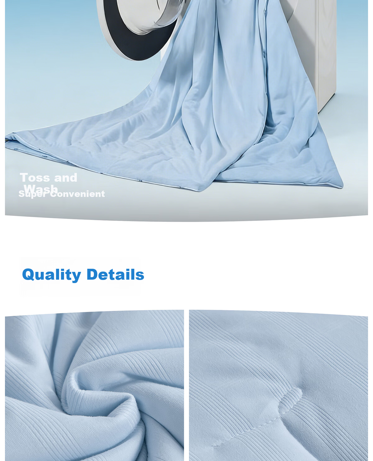 HLA 7A Antibacterial Knitted Summer Quilt Air Conditioning Quilt Summer Cooling Quilt Core Mint Green 150*200cm 12