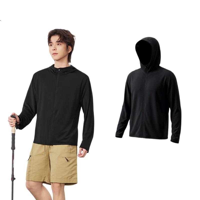 LangSha Men's UPF50+ Ice Silk Sun Protection Jacket Spring Summer New Lightweight Breathable Outdoor Casual Quick-Dry Coat 219