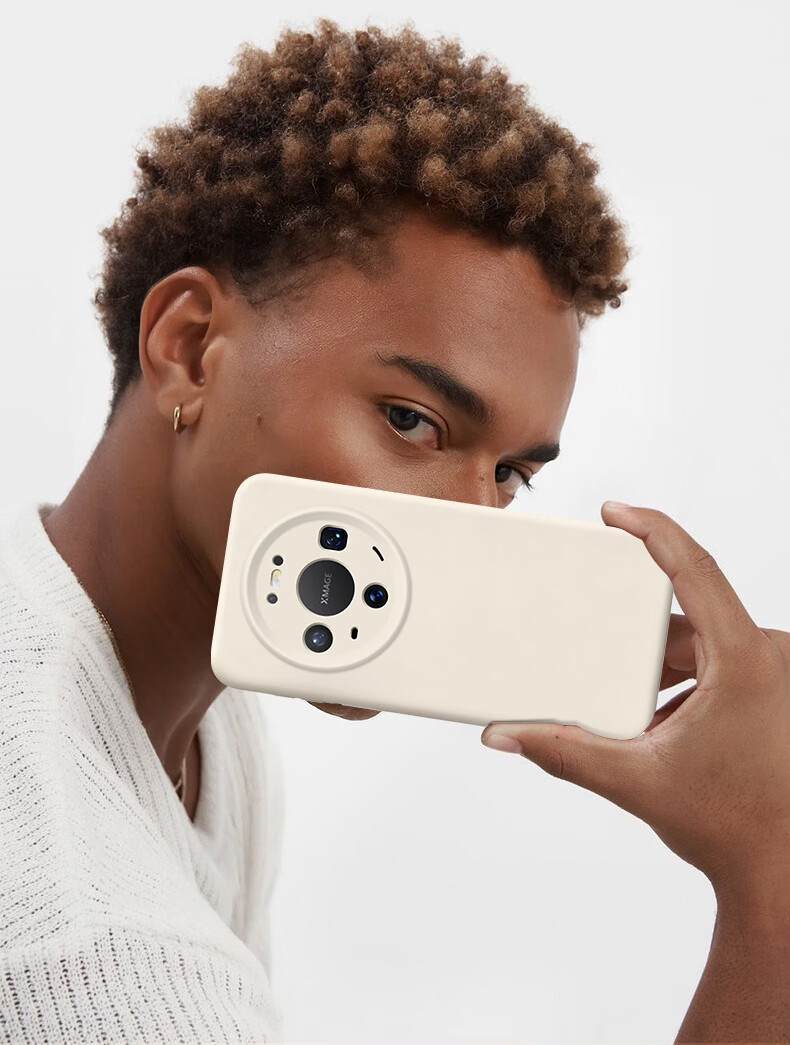 Dreamworthy [Cloud Oxygen True Liquid] Huawei Mate80 Phone Case Mate80/80Pro Protective Cover Liquid Silicone Skin-Friendly Full Coverage Drop-Proof Simple Unisex Antique White 6