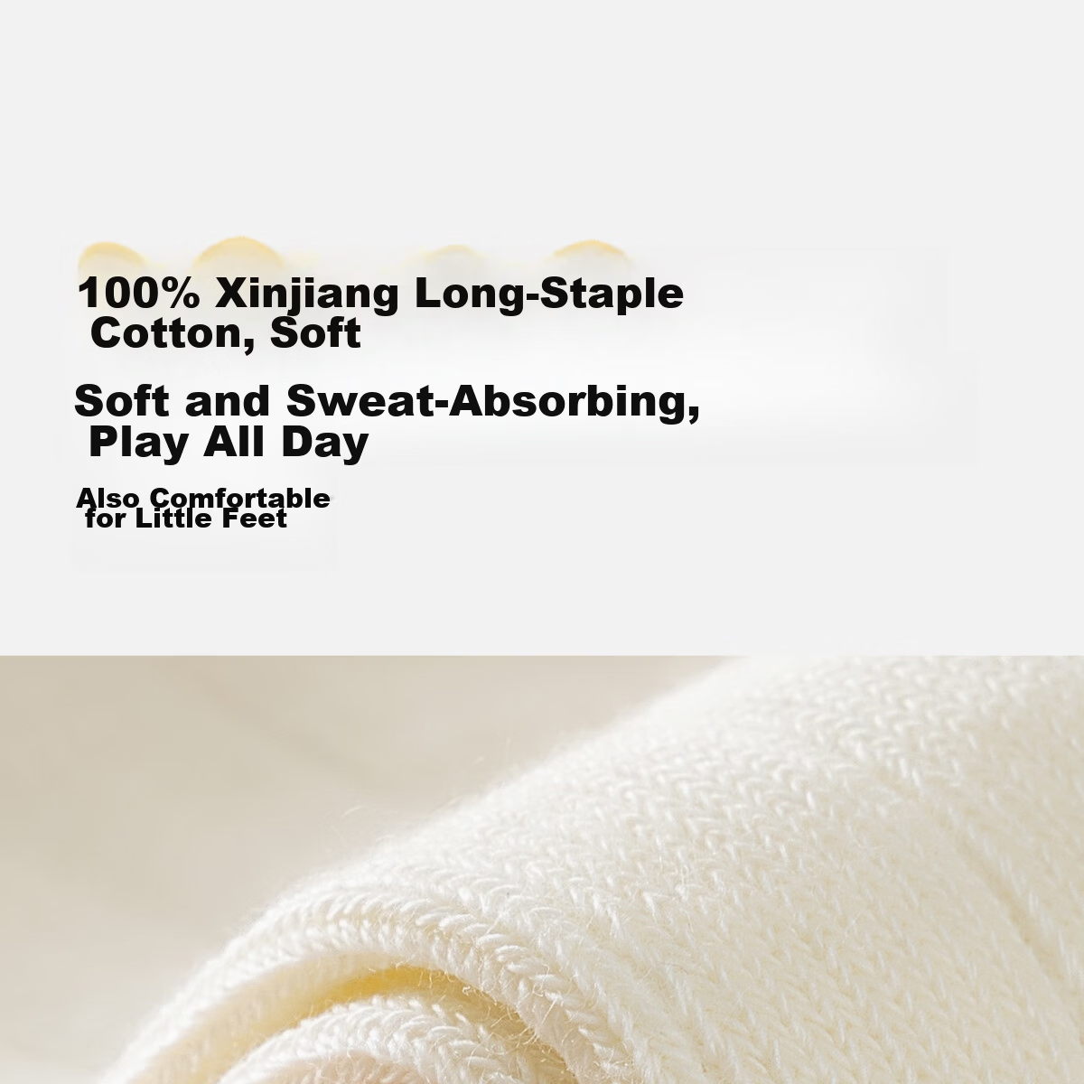 Mianzhuwu Children's Socks Girls Spring Summer Pure Cotton Class A 10A Antibacterial Odor-Resistant Sweat-Absorbing Seamless Mid-Calf Socks 5 Pairs 12