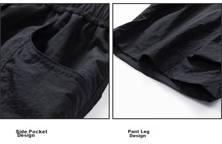 JEEP SPIRIT Men's American Style Ice Silk Shorts Summer Thin Workwear Five-Point Loose Casual Pants Black XL 7