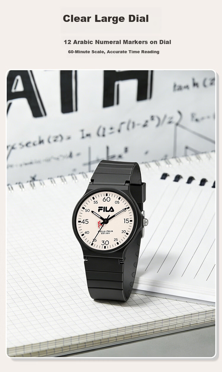 FILA Exam Dedicated Watch for Middle and High School Students Unisex Sports Quartz Watch 6843-001 2