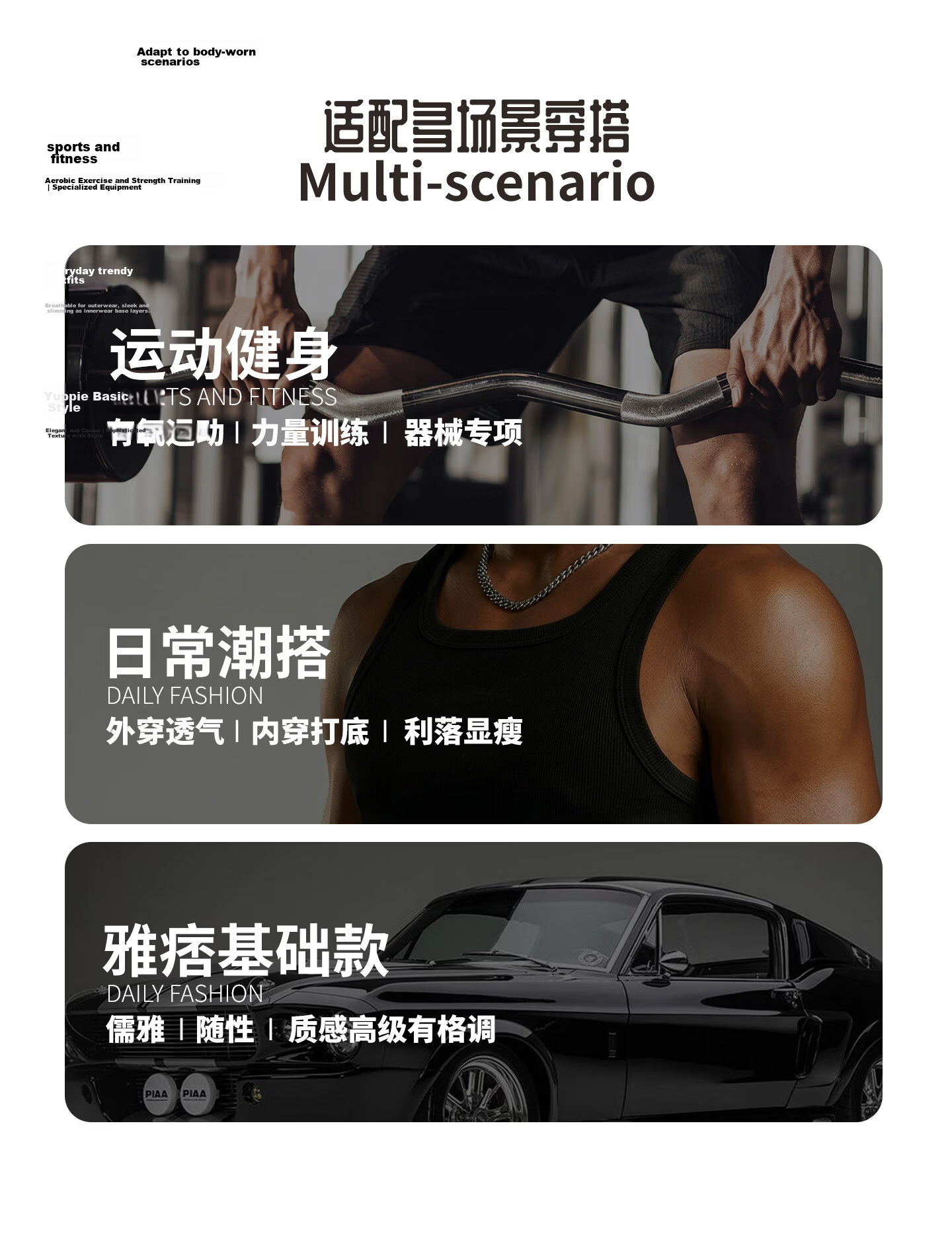 Liangpu Pure Cotton Square Neck Vest Men American Heavyweight Ribbed Slim Fit Sports Fitness Youth High Elastic Sleeveless T-Shirt 10