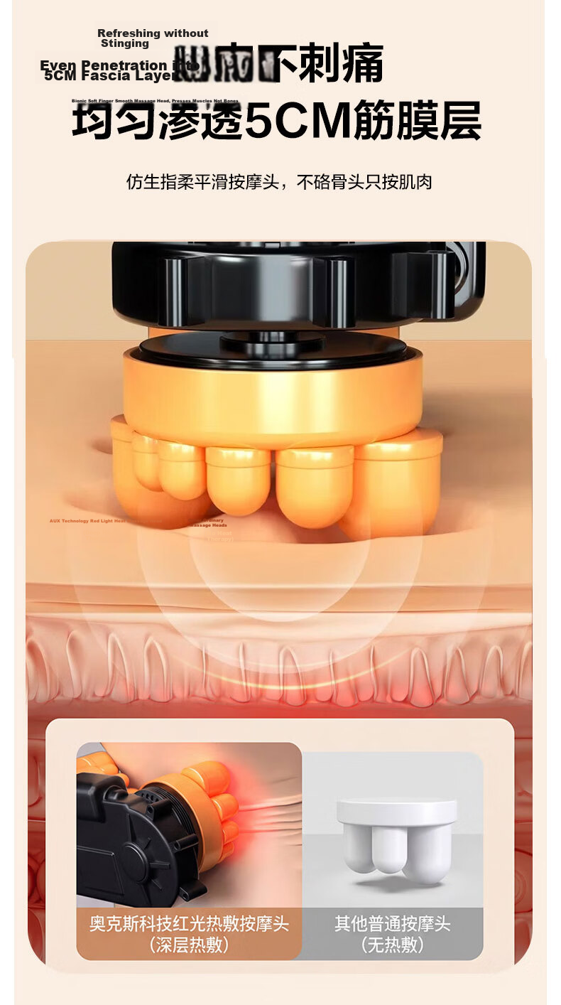 AUX Z41 Neck Massager (Rechargeable Gift Box) Waist Massager Neck Shoulder Back Massage Cushion Pillow Dragon Boat Festival Gift for Mom 7