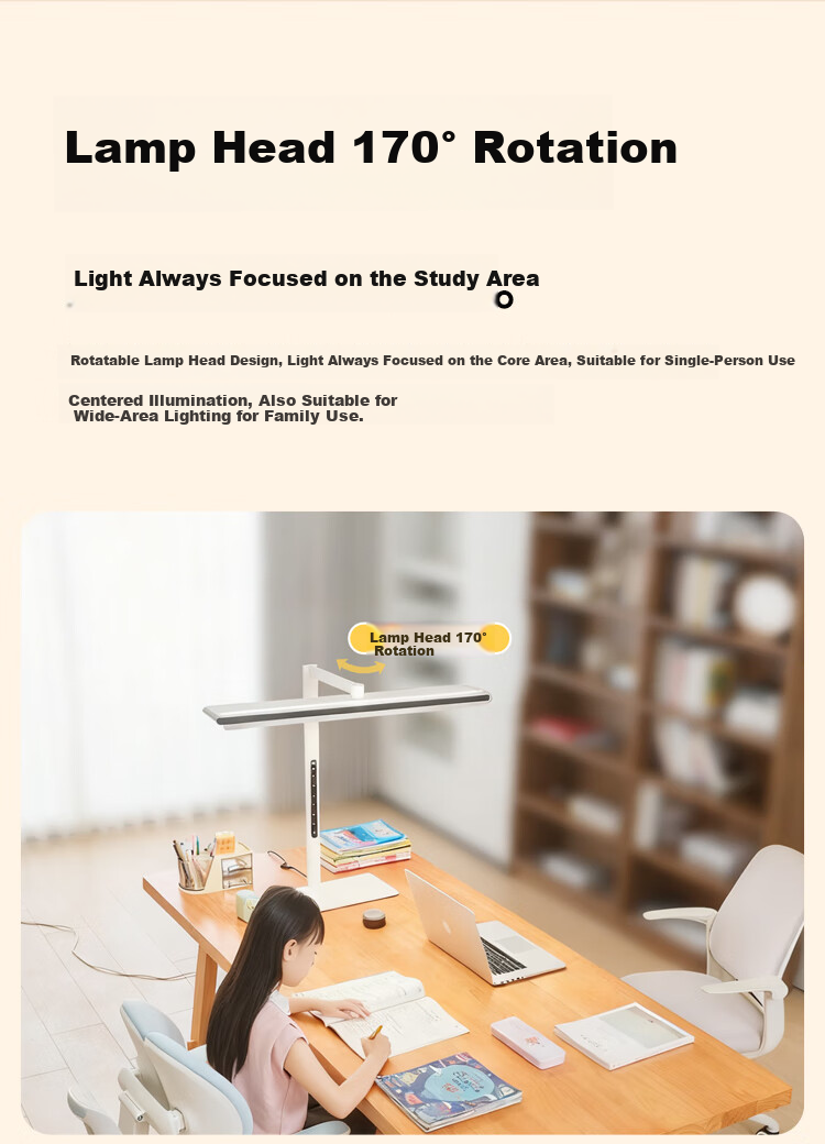 NVC Future Light Eye Protection Desk Lamp with Remote Control Full Spectrum Reading Table Lamp V5 17