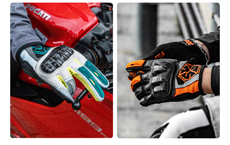 SCOYCO Cloud Bird MC122 Motorcycle Riding Gloves, Racing Bike Carbon Fiber Anti-CE Protective Touchscreen Gloves for All Seasons, Suitable for Men And Wome 19