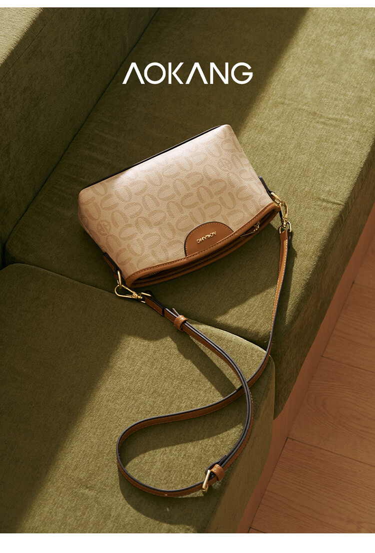 Aokang Women's Bag 2026 New Retro Small Square Phone Bag Luxury Crossbody Shoulder Bag Birthday Gift for Wife and Mom 8
