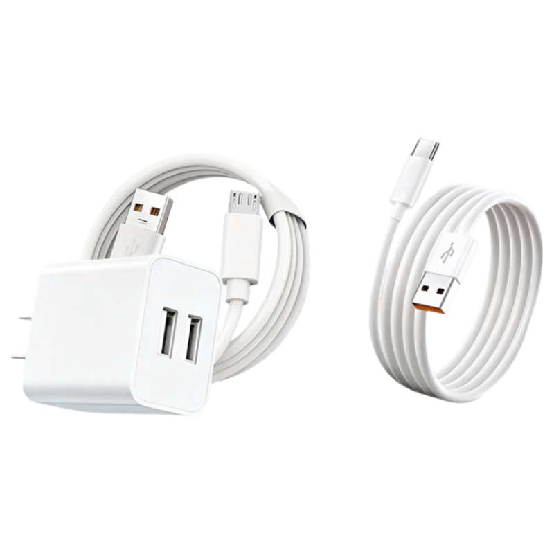 Baking Multi-Port Dual USB Fast Charger Compatible with Apple/Huawei Watch, Earphones, Surveillance Cameras, Reading Pens, Bluetooth Speakers, Small Desk Lamps, and Mini Fans