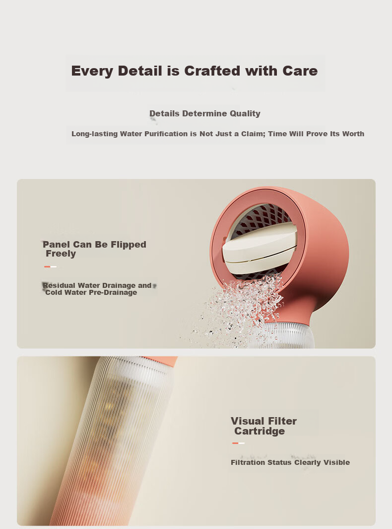 ARROW HS Filter Handheld Shower Head Filter Booster Home Bathroom Travel Portable Handheld Shower 5890 10