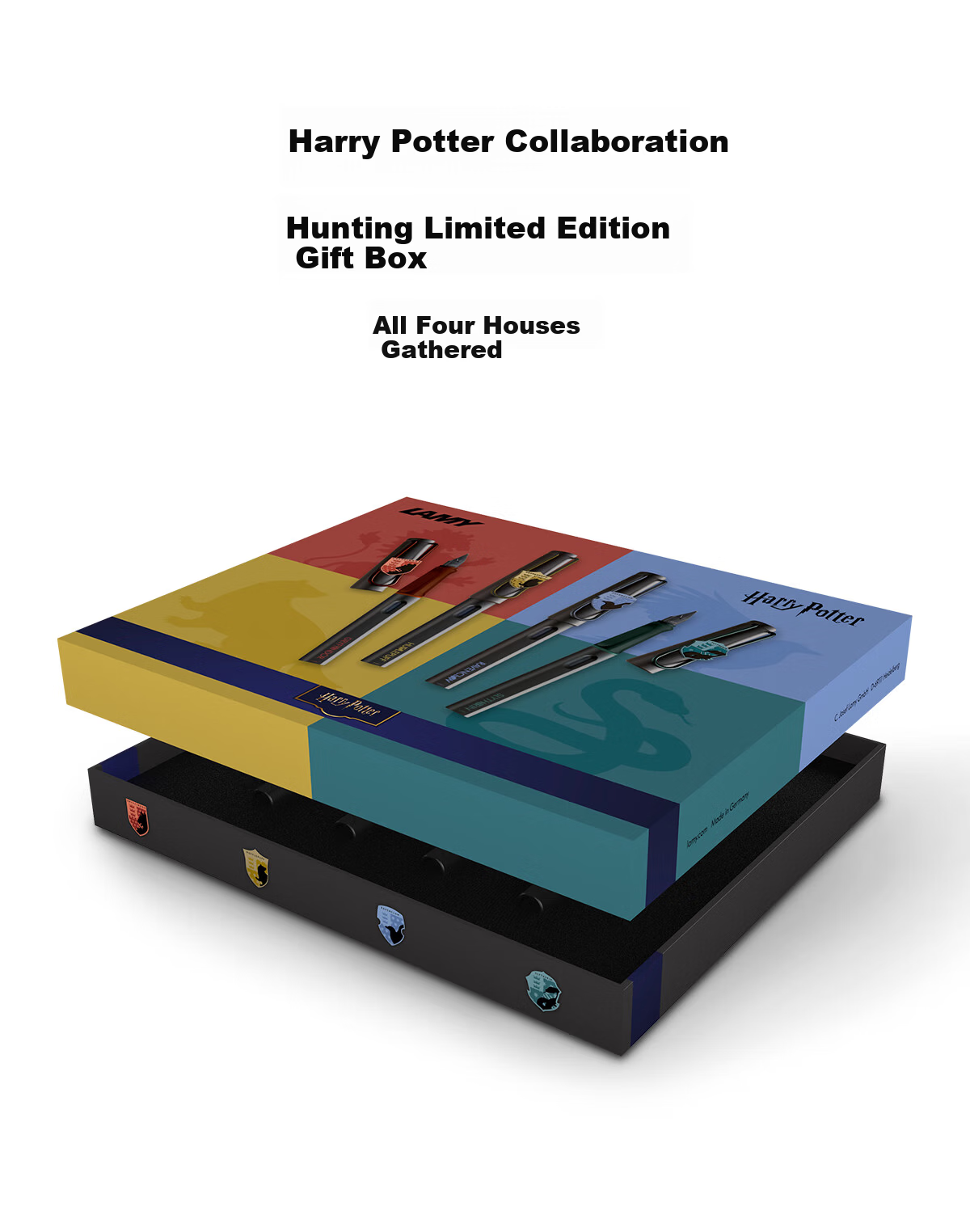 LAMY Safari Series Fountain Pen Gift Set Harry Potter Collaboration Ink Pen Set Student Stationery Posture Correcting Fountain Pen Calligraphy Signature Gift Hufflepuff Yellow 17