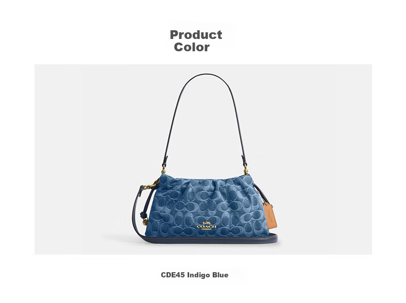 COACH Women's FAYE Classic Logo Shoulder Crossbody Drawstring Cloud Bag CDE45 - Brand Direct Supply 2