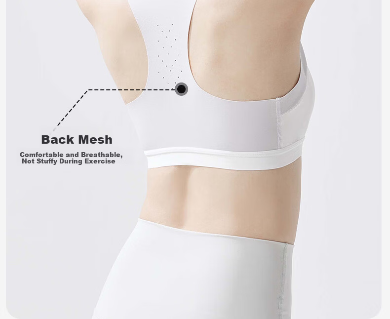 Meishianxuan Girls' Sports Shockproof Vest High Elasticity Underwear Cotton Bra for Junior and Senior High School Students 9