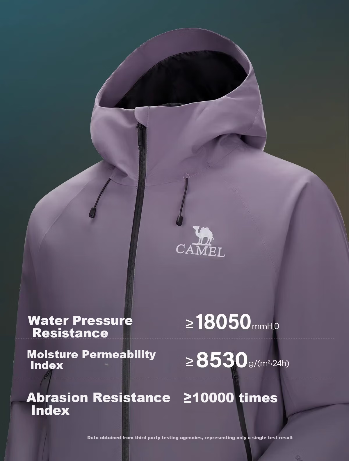 CAMEL Softshell Waterproof Windproof Unisex Outdoor Jacket Lightweight Hiking Coat for Women 8