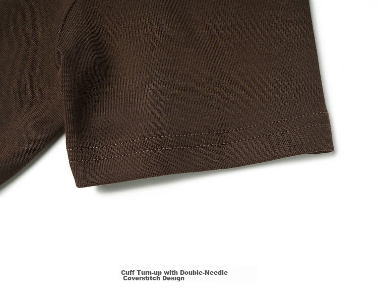 Olrain Classic Embroidered Crew Neck Short Sleeve T-Shirt Women Summer New Commuter Casual Top Brown XL 23